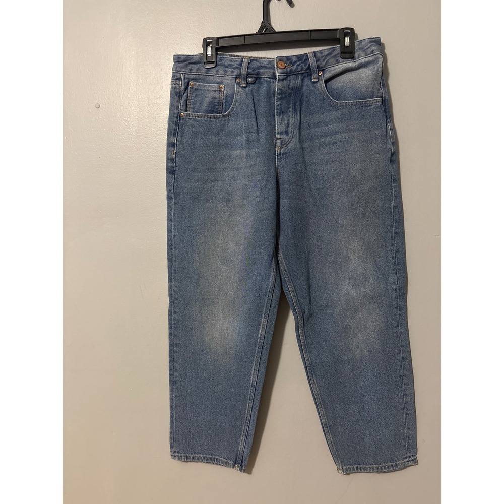 ASOS Mens Blue Denim Jeans 100% Cotton Straight Leg Medium Wash W32 L30